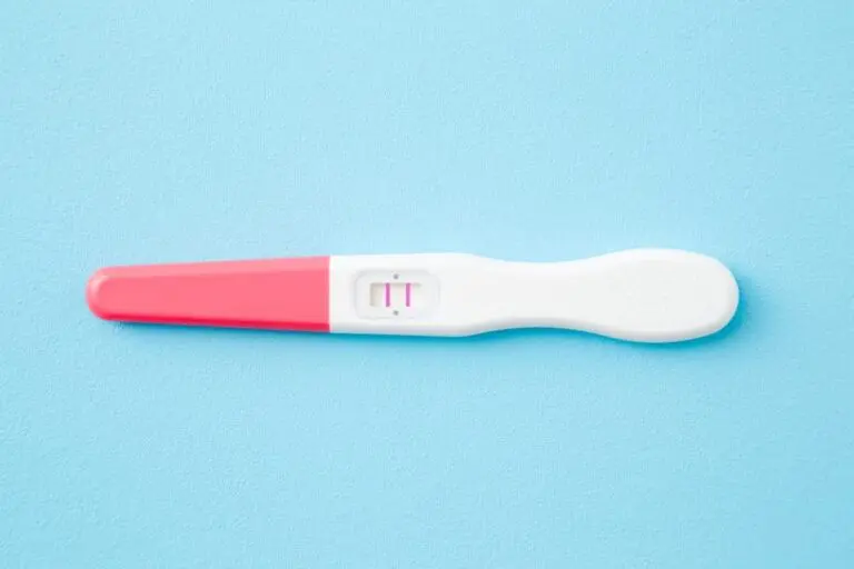 two pink lines on a Pregnancy Test